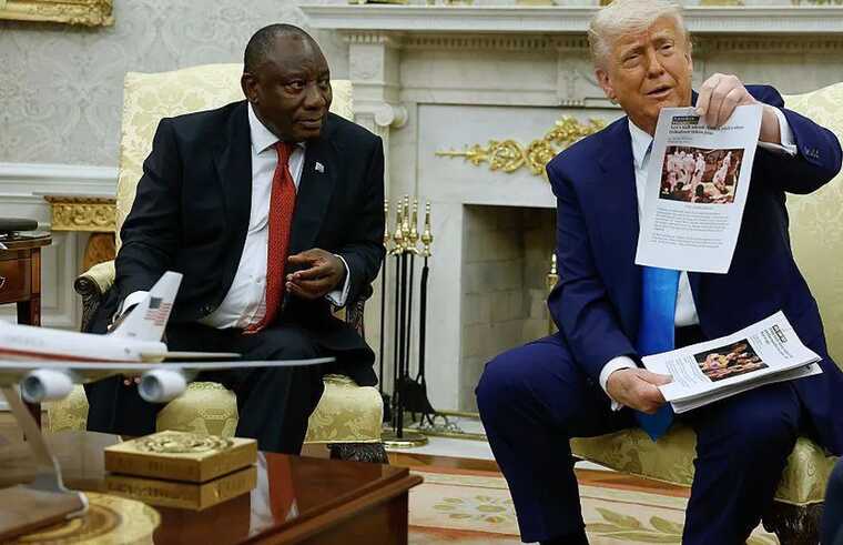 Трамп резко раскритиковал президента ЮАР за закон об экспроприации земель